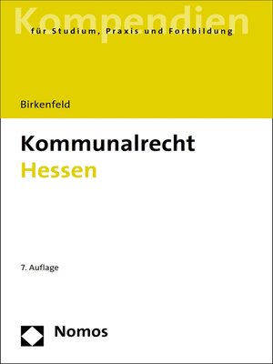 cover image of Kommunalrecht Hessen